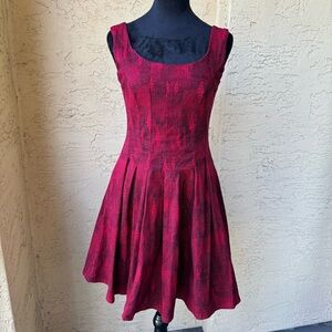 Nooworks Round Neck Sleeveless Fit Flare Mini Dress